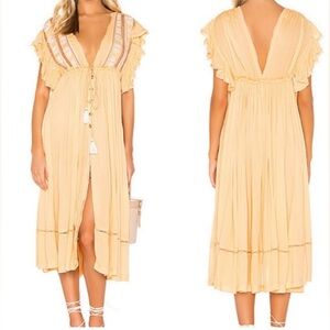 Free People Bali Collection Will Wait for You Midi Dress